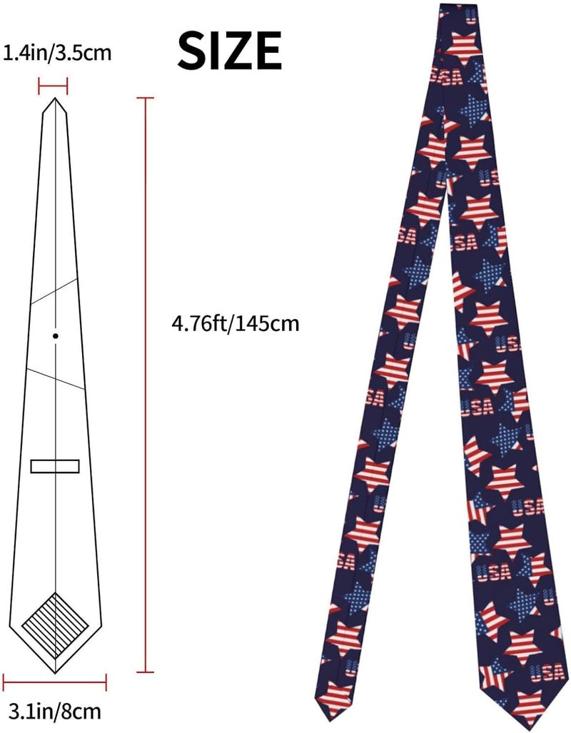 Yilad Tie for Men and Boy Novelty Fun Full Print Men's Necktie Skinny Fashion Narrow Wide - Image 1